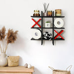 Weysat wooden tissue organizer grid close up