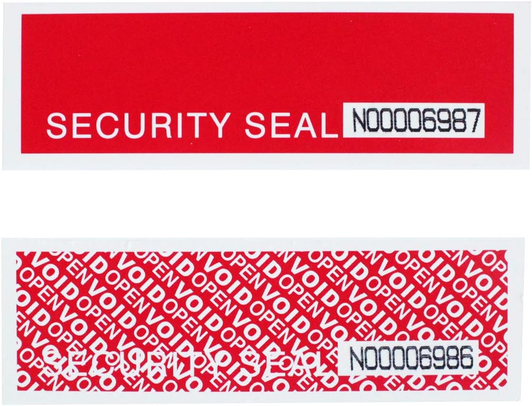 Demonstration of hand tearing security tape along perforation