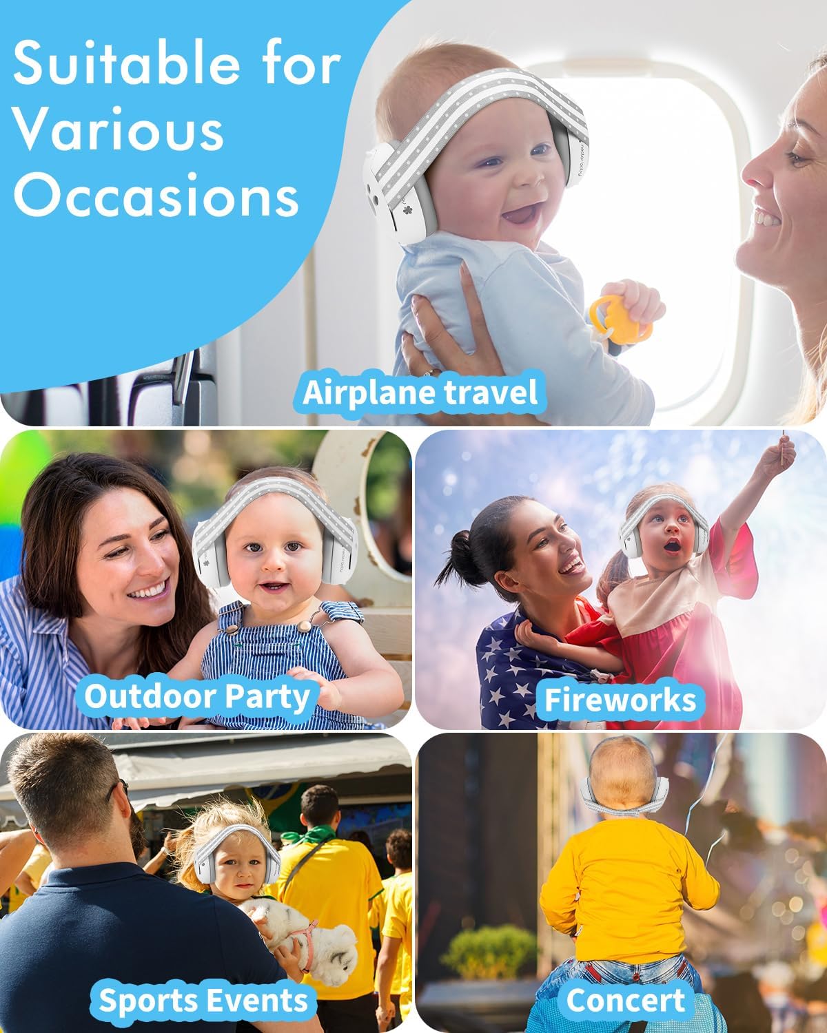 Packaging and included accessories for Nectar Baby ear muffs