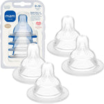 MAM Baby Bottle Nipple Mixed Flow Pack front packaging view showing slow and medium flow teats