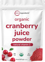 Micro Ingredients organic cranberry juice powder front pouch packaging
