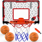 EagleStone Mini Basketball Hoop front view with red rim