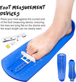 Pozzolanas adult and kids foot ruler in blue