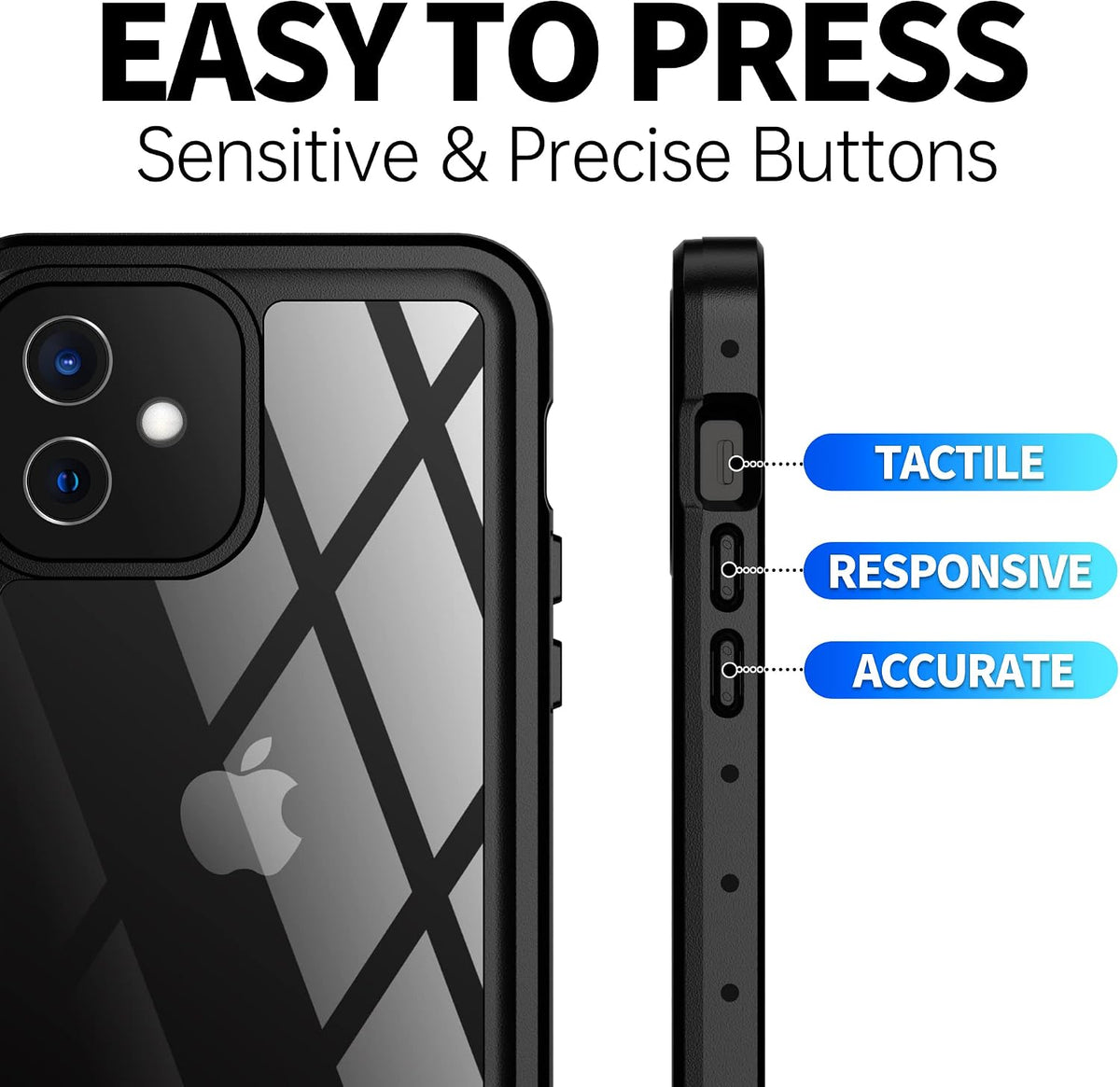 BEASTEK rugged case side buttons and port seal details