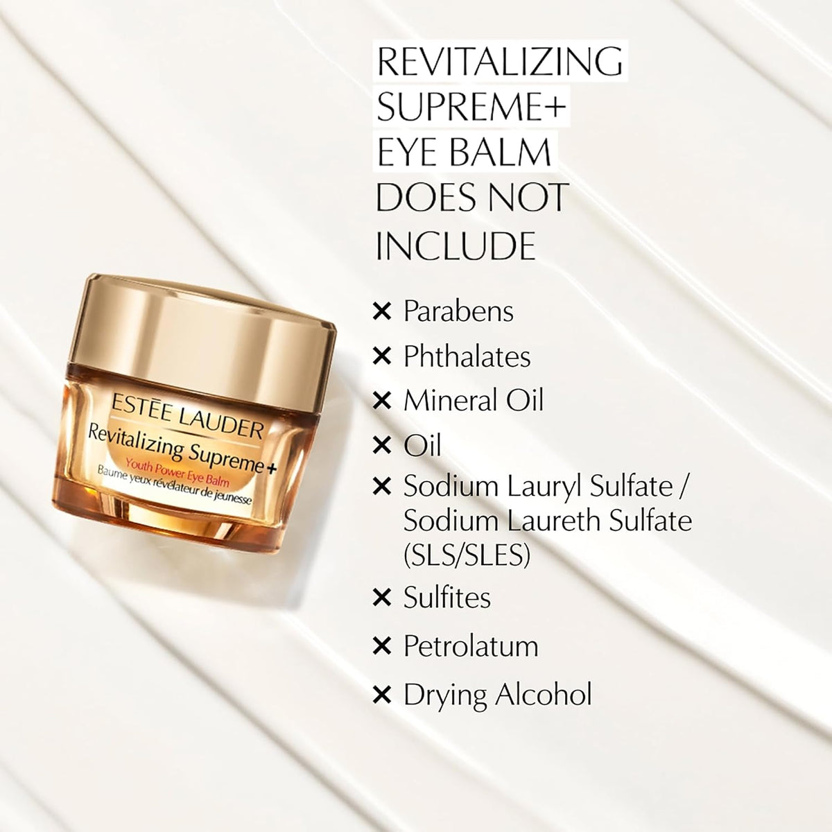 Estée Lauder under eye balm with hyaluronic acid for firming and lifting delicate skin