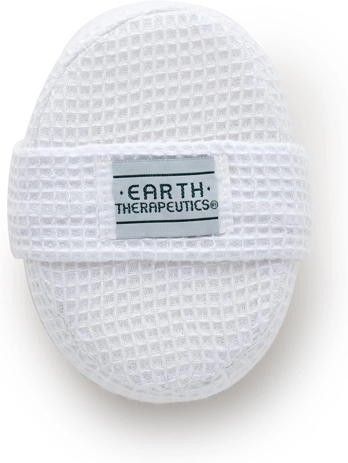 Earth Therapeutics Loofah Waffle Puff Sponge showing texture and hand strap