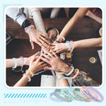 Side angle view of flexible waterproof silicone faith bracelets