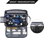 Bagsmart shaving bag interior elastic straps holding bottles