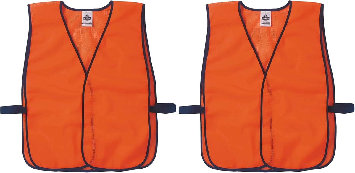Ergodyne GloWear 8010HL safety vest side straps and closure detail