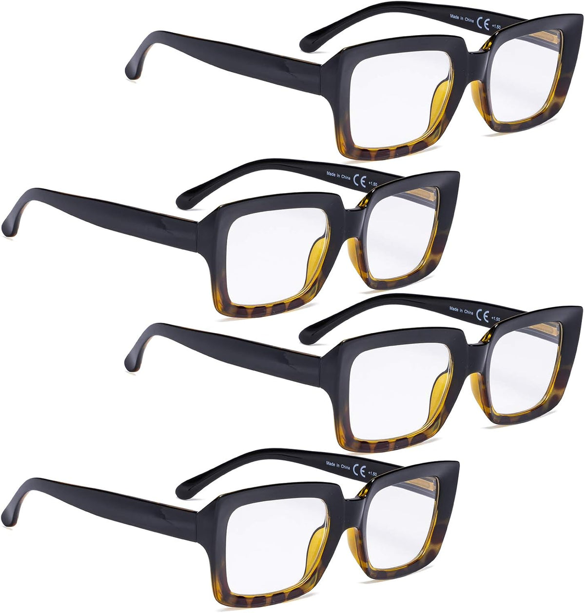 LUR reading glasses packaging and multi-pack contents view