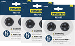 PetSafe 6V pet collar replacement batteries side view showing twist lock design