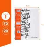 Roaring Spring graph ruled notebook open pages