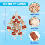Kencunay durable bird cage entertainment toy with metal hook