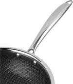 Vinod 20 cm triply stainless steel frypan angled product shot