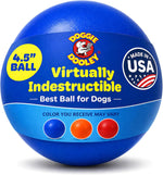 Doggie Dooley Virtually Indestructible Dog Ball - 10 Inch Hard Plastic Interactive Dog Toy for Large Breeds Over 45+ lbs - Built for Herding & Push Play - Floats in Water, Made in USA - Red - Image 14