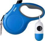 Fida Retractable Dog Leash for Small Breed up to 26 lbs, 16 ft Pet Walking Leash with Dispenser and Poop Bags, Anti-Slip Handle, Reflective Strong Nylon Tape, One-Handed Brake (S, White & Pink) - Image 12