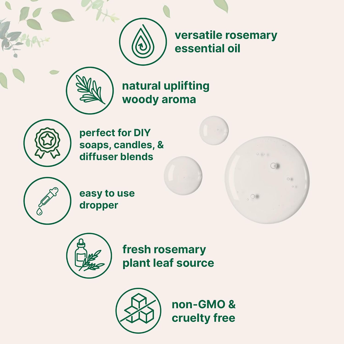 Micro Ingredients Rosemary Essential Oil packaging label details