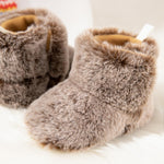 Zoolar baby snow shoes angled perspective showing stitching details