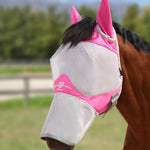 Harrison Howard Full Face Horse Fly Mask UV Protection and Breathable or Equine Use Comfortable Navy L - Image 12