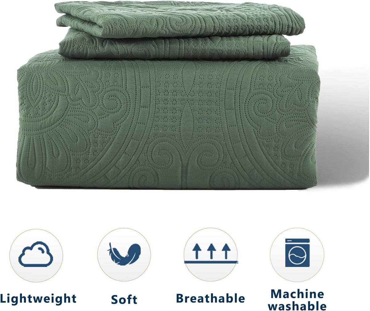 Anluoer soft pre-washed microfiber bedding set