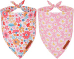 ADOGGYGO Star Dog Bandana 2 Pack, Reversible Red Blue Patriotic Pet Scarf Bib, Adjustable Fit 4th of July Star Bandanas for Medium Large Dogs Pets (Large) - Image 11