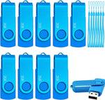 16GB 20-Pack Bulk Flash Drive Nicepicten Zip Drive USB 2.0 Thumb Drive Pack | FAT32 USB Jump Drives Multipack Memory Stick Pendrive for Backup - 16GB Blue - Image 11