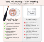 Lick safe dog tear stain balm for Maltese and Shih Tzu grooming