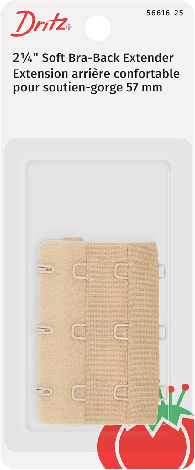 Dritz soft bra back extender beige front view accessory