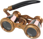 collectiblesBuy vintage opera glasses front view with pink and black enamel design