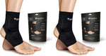 Heelbo Ankle Compression Sleeve and Compression Sock Made with Copper Infused Fibers and Breathable Fabric for Planter Fasciitis, Achilles Tendonitis or Arch Support, Black, Medium - Image 12