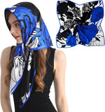 100% Mulberry Silk Head Scarf for Sleeping 35"x35" Square Silk Hair Scarf for Women Lightweight Bandana Large - Image 12