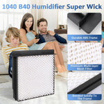 Close up texture of evaporative humidifier wick material