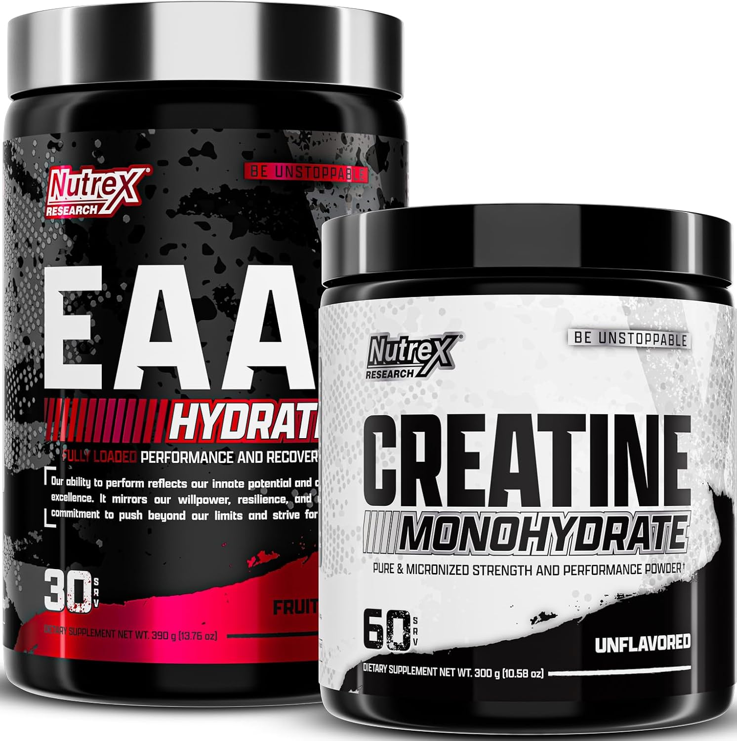 Nutrex Research EAA Hydration Fruit Punch tub front view authentic USA fitness supplement