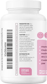 Micro Ingredients Methylated B Complex for Women, 240 Vegetarian Capsules | Activated B Vitamins with Methylfolate, Methyl B12, DIM & Inositol Complex | 14-in-1 Bioactive B Vitamin Formula - Image 9
