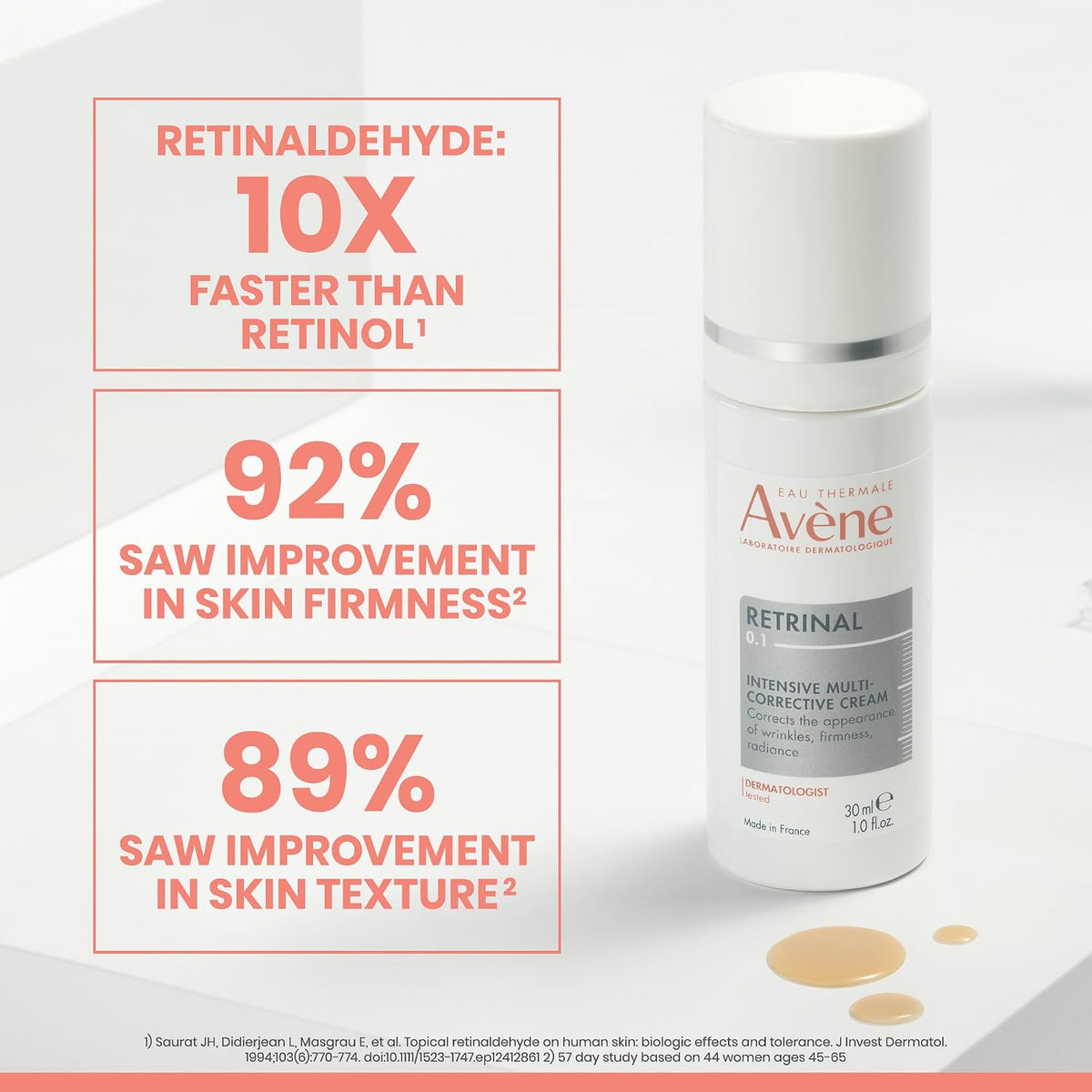 Avène Retrinal cream packaging label details