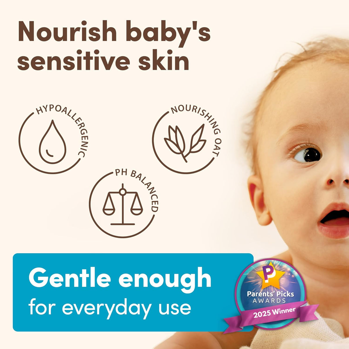 Aveeno baby body lotion back panel ingredient details