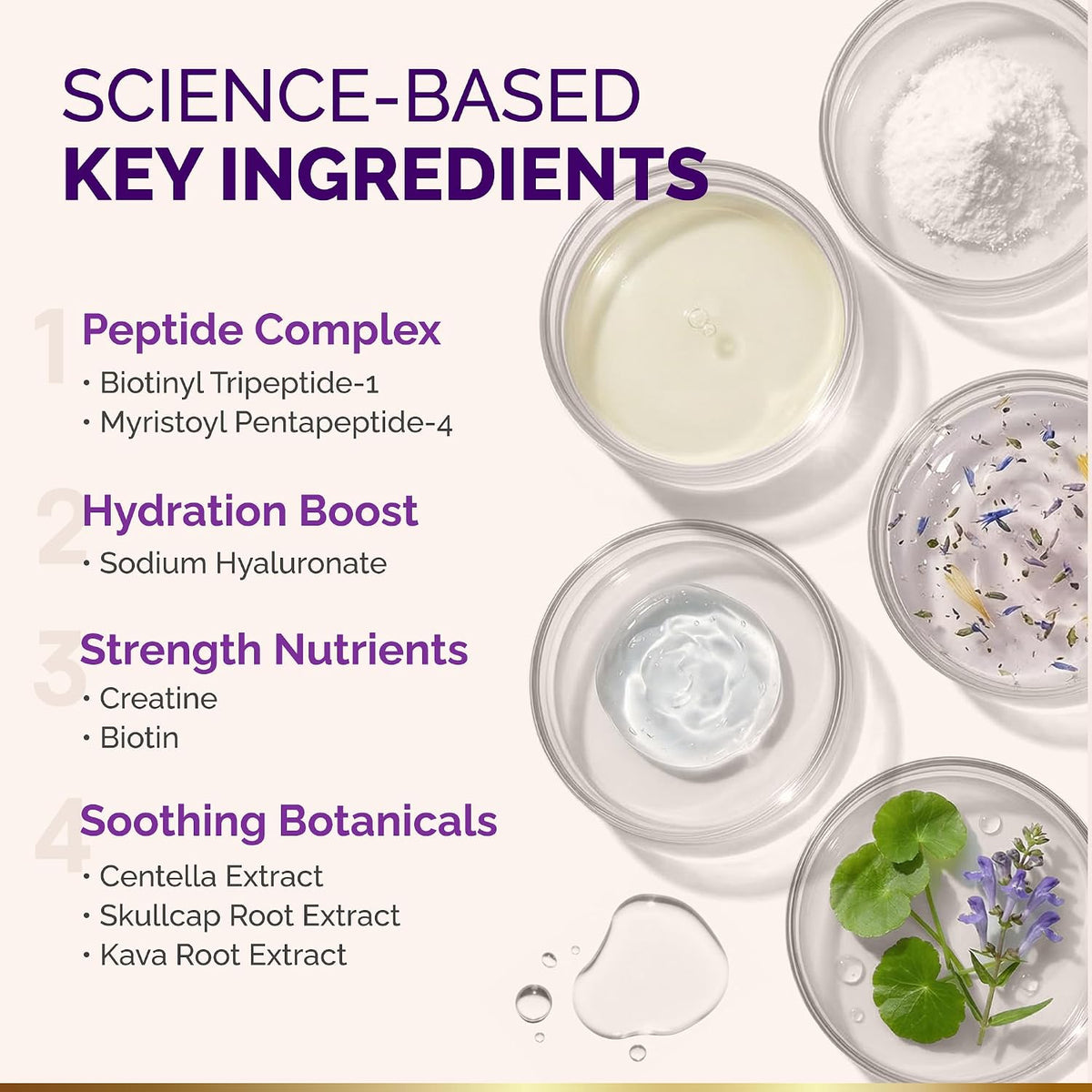 Nutraharmony eyebrow conditioning serum key ingredient highlights