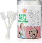 VUXHUAR Baby Tongue Cleaner front view of retail box showing forty eight count packaging