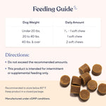 Close up look at the texture of Pawfy anti yeast immune support dog supplements