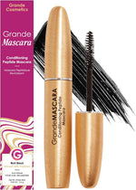 Grande Cosmetics GrandeMASCARA front view luxury gold tube packaging