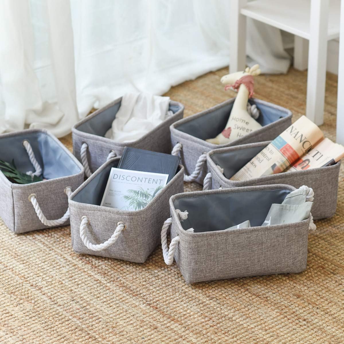 TheWarmHome small storage bins folded flat
