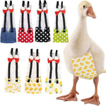 QBLEEV pet duck diaper yellow cartoon pattern front view