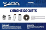 Williams 8mm shallow socket packaging view