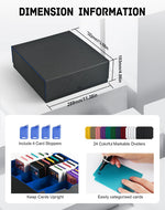 Trading card storage case highlighting magnetic lid closure mechanism