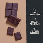 Hu Salty Dark Chocolate clean label ingredients showing cacao and coconut sugar