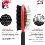 Tuff Pupper dual action brush soft bristle side