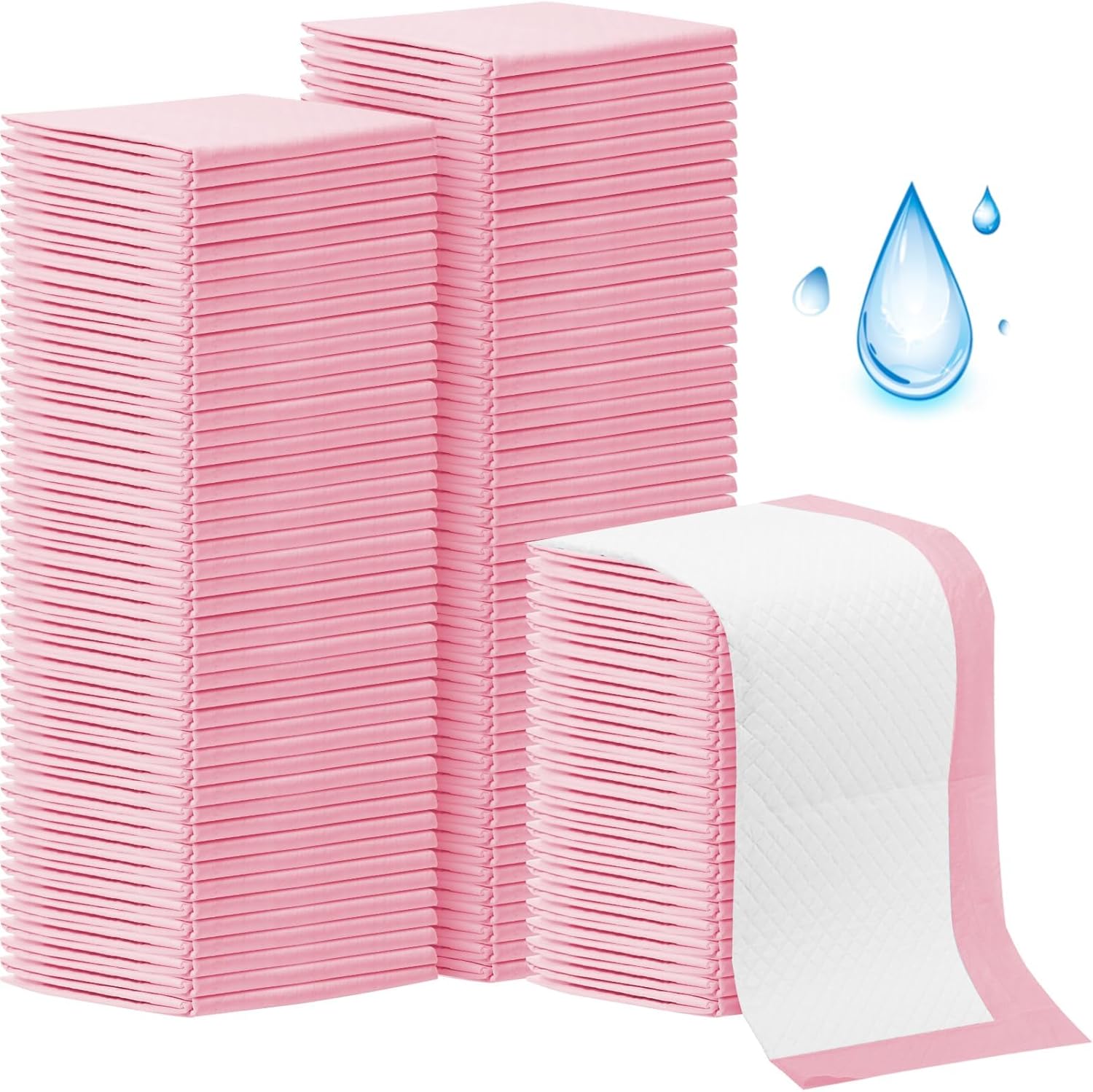 Cacaso 100 pack disposable changing pads front view packaging