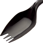Stock Your Home black disposable sporks 100 pack front view packaging