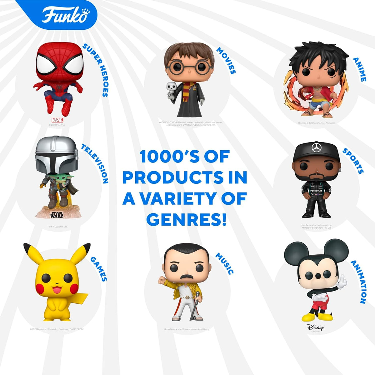 Funko Pop Disney Holiday Mickey angled perspective shot