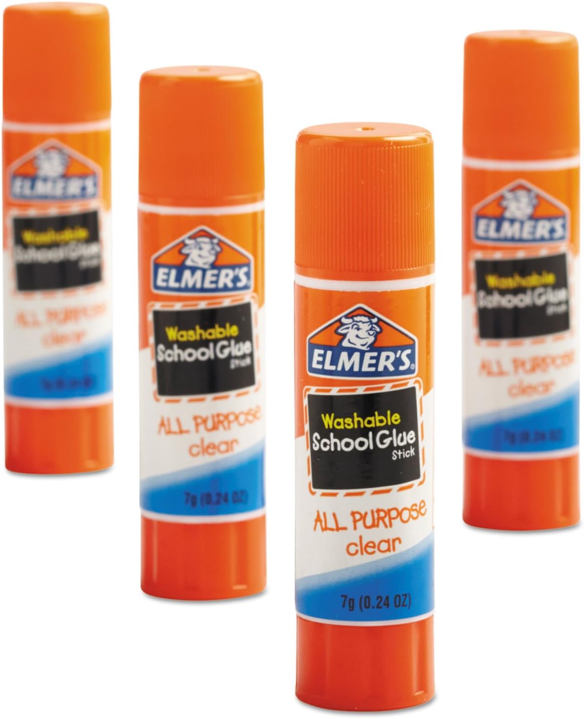 Elmer's washable clear glue sticks back packaging details